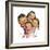 The Greatest Joys Are Shared (or Family of Four)-Norman Rockwell-Framed Giclee Print