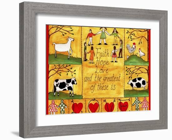The Greatest of These is Love Lang-Cheryl Bartley-Framed Giclee Print