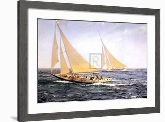 The Greatest Race-Montague Dawson-Framed Art Print