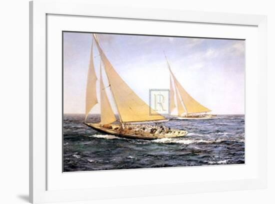 The Greatest Race-Montague Dawson-Framed Art Print