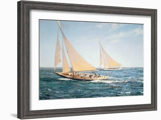 The Greatest Race-Montague Dawson-Framed Art Print