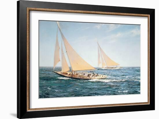 The Greatest Race-Montague Dawson-Framed Art Print