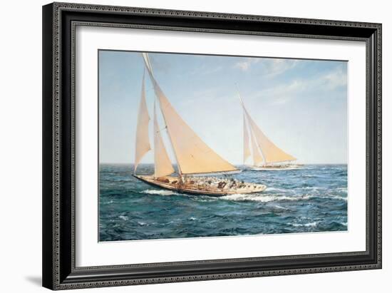 The Greatest Race-Montague Dawson-Framed Art Print