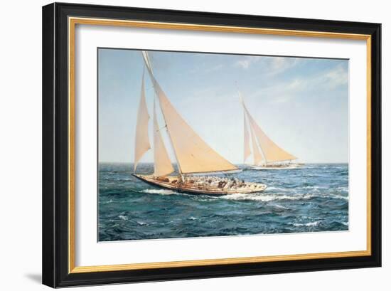 The Greatest Race-Montague Dawson-Framed Art Print