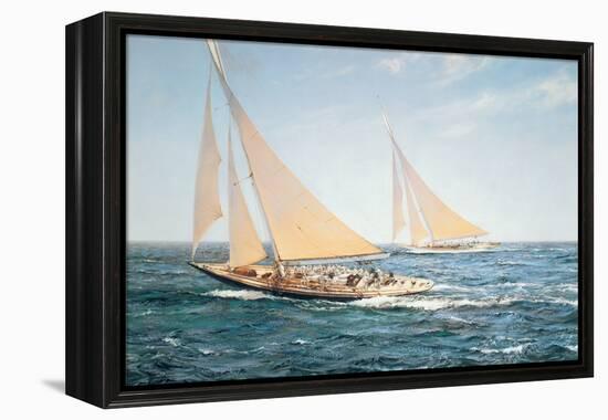 The Greatest Race-Montague Dawson-Framed Stretched Canvas