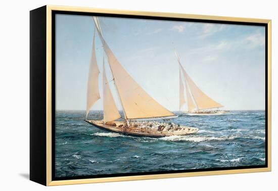 The Greatest Race-Montague Dawson-Framed Stretched Canvas