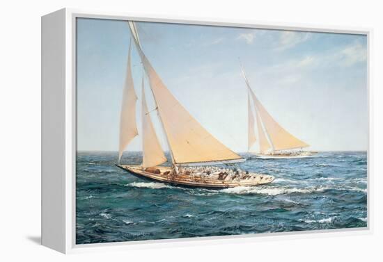 The Greatest Race-Montague Dawson-Framed Stretched Canvas