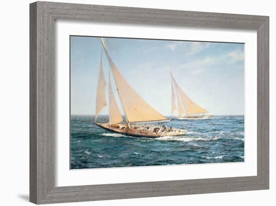 The Greatest Race-Montague Dawson-Framed Premium Giclee Print