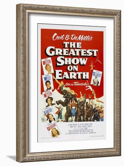 The Greatest Show on Earth, 1952-null-Framed Art Print