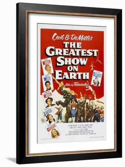 The Greatest Show on Earth, 1952-null-Framed Art Print