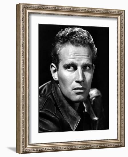 The Greatest Show on Earth, Charlton Heston, 1952-null-Framed Photo