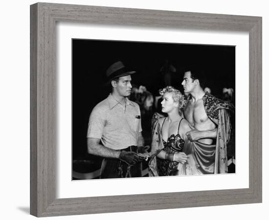 The Greatest Show On Earth, Charlton Heston, Betty Hutton, Cornel Wilde, 1952-null-Framed Photo