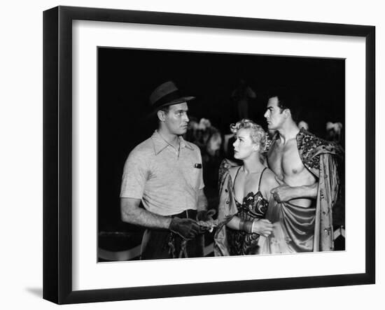 The Greatest Show On Earth, Charlton Heston, Betty Hutton, Cornel Wilde, 1952-null-Framed Photo