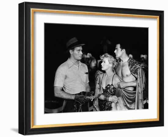 The Greatest Show On Earth, Charlton Heston, Betty Hutton, Cornel Wilde, 1952-null-Framed Photo