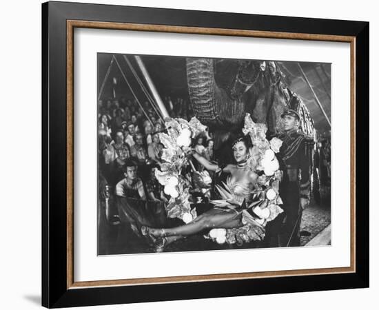 The Greatest Show On Earth, Gloria Grahame, Lyle Bettger, 1952-null-Framed Photo