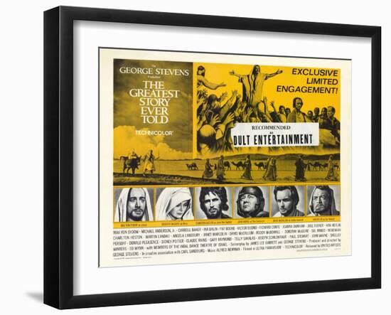 The Greatest Story Ever Told, 1965-null-Framed Art Print