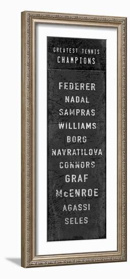 The Greatest Tennis Champions-The Vintage Collection-Framed Giclee Print