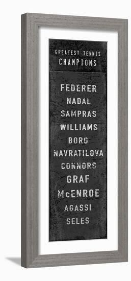 The Greatest Tennis Champions-The Vintage Collection-Framed Giclee Print