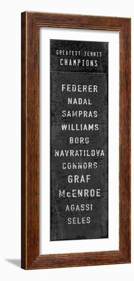 The Greatest Tennis Champions-The Vintage Collection-Framed Giclee Print