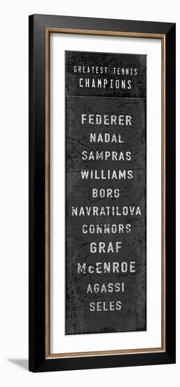 The Greatest Tennis Champions-The Vintage Collection-Framed Giclee Print