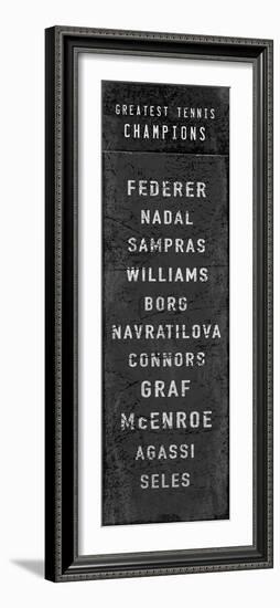 The Greatest Tennis Champions-The Vintage Collection-Framed Giclee Print