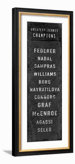 The Greatest Tennis Champions-The Vintage Collection-Framed Giclee Print