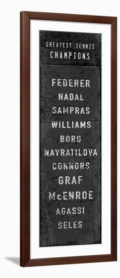 The Greatest Tennis Champions-The Vintage Collection-Framed Giclee Print