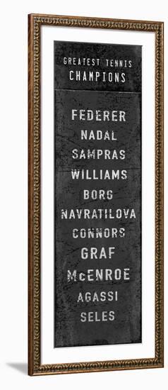 The Greatest Tennis Champions-The Vintage Collection-Framed Giclee Print