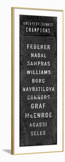 The Greatest Tennis Champions-The Vintage Collection-Framed Giclee Print