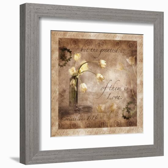 The Greatest Virtue is Love-null-Framed Art Print