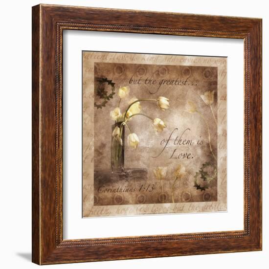 The Greatest Virtue is Love-null-Framed Art Print