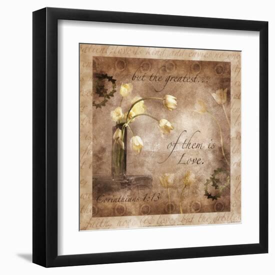 The Greatest Virtue is Love-null-Framed Art Print