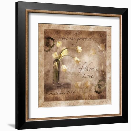 The Greatest Virtue is Love-null-Framed Art Print