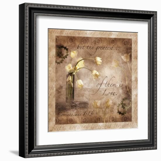 The Greatest Virtue is Love-null-Framed Art Print