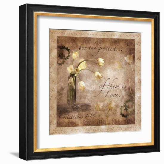 The Greatest Virtue is Love-null-Framed Art Print