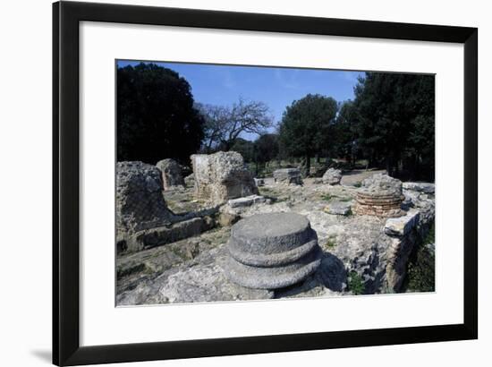 The Greco-Roman Temple Cumae, Campania, Italy-null-Framed Giclee Print