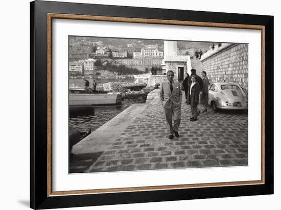 The Greek Bilionnaire Shipowner Aristotle Onassis-Carlo Bavagnoli-Framed Giclee Print