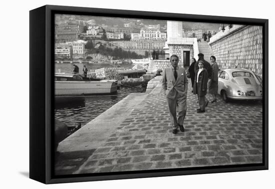 The Greek Bilionnaire Shipowner Aristotle Onassis-Carlo Bavagnoli-Framed Premier Image Canvas