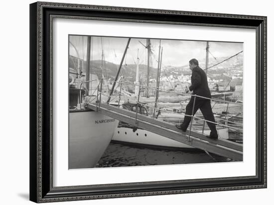 The Greek Billionaire Shipowner Aristotle Onassis-Carlo Bavagnoli-Framed Giclee Print