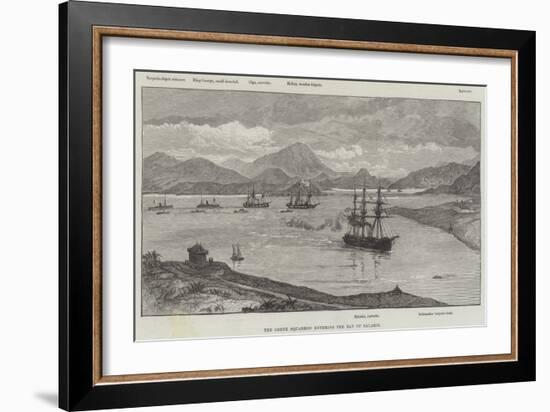 The Greek Squadron Entering the Bay of Salamis-null-Framed Giclee Print