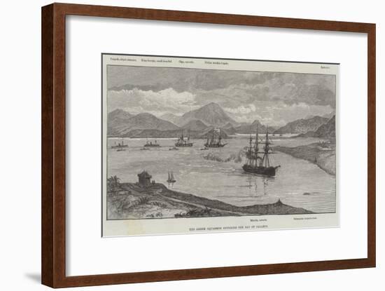 The Greek Squadron Entering the Bay of Salamis-null-Framed Giclee Print