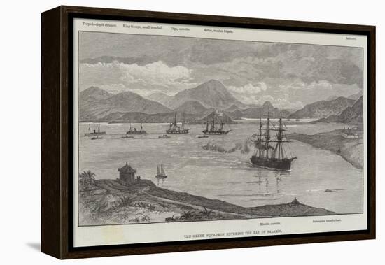 The Greek Squadron Entering the Bay of Salamis-null-Framed Premier Image Canvas