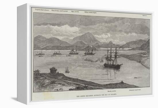 The Greek Squadron Entering the Bay of Salamis-null-Framed Premier Image Canvas