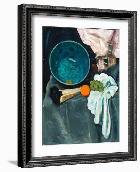 The Green Bowl, C.1920 (Oil on Canvas)-George Leslie Hunter-Framed Giclee Print