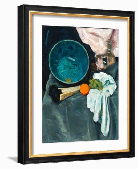 The Green Bowl, C.1920 (Oil on Canvas)-George Leslie Hunter-Framed Giclee Print