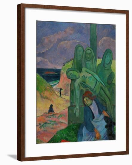 The Green Christ, 1889-Paul Gauguin-Framed Giclee Print