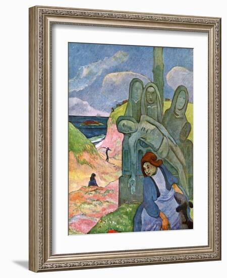 The Green Christ, 1889-Paul Gauguin-Framed Giclee Print