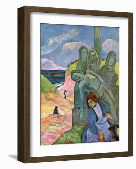 The Green Christ, 1889-Paul Gauguin-Framed Giclee Print