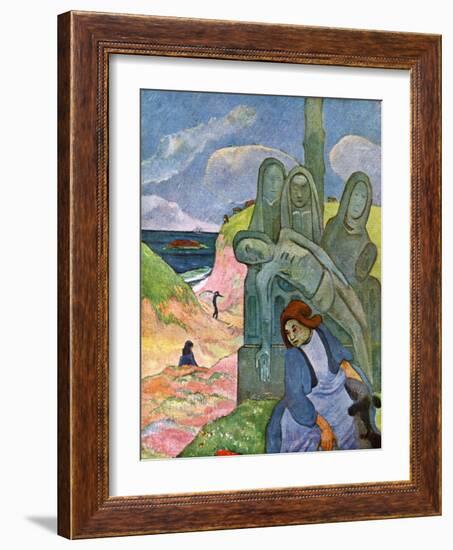 The Green Christ, 1889-Paul Gauguin-Framed Giclee Print