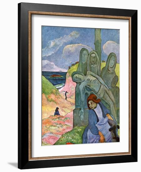 The Green Christ, 1889-Paul Gauguin-Framed Giclee Print